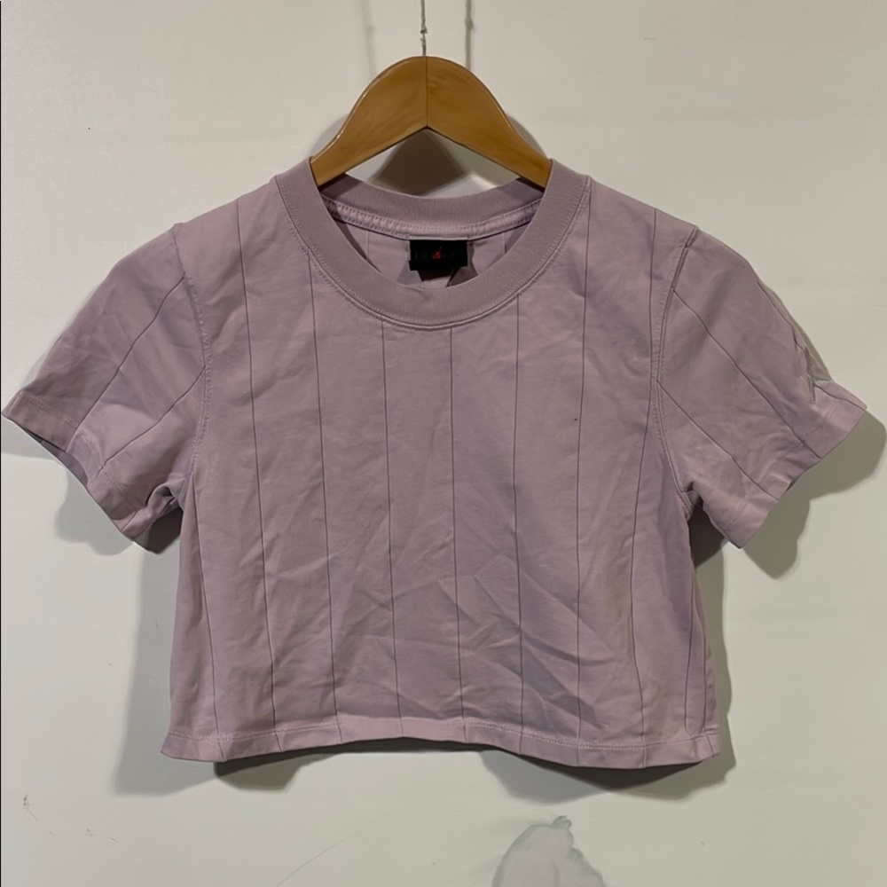 Air Jordan Lavender Cropped T-Shirt